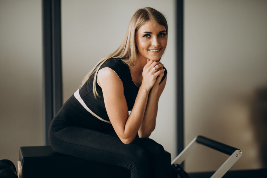 pilates instructor at the gym